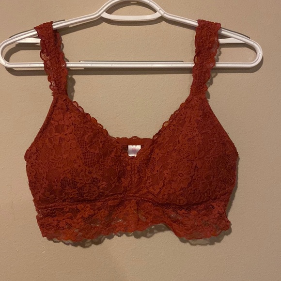 No Boundaries Other - No Boundaries Dark Orange Lace Bralette